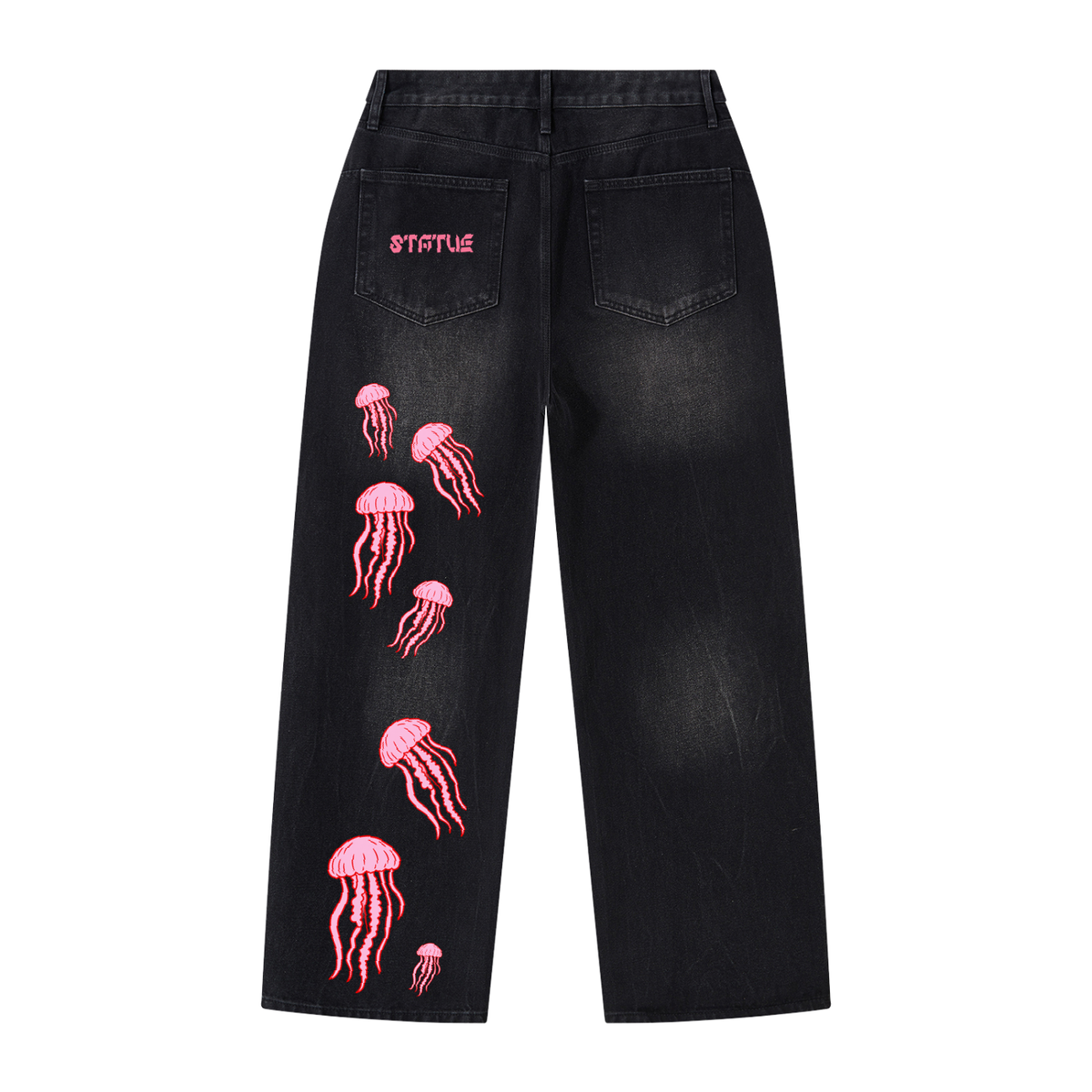 Jellyfish Style Washed Denim